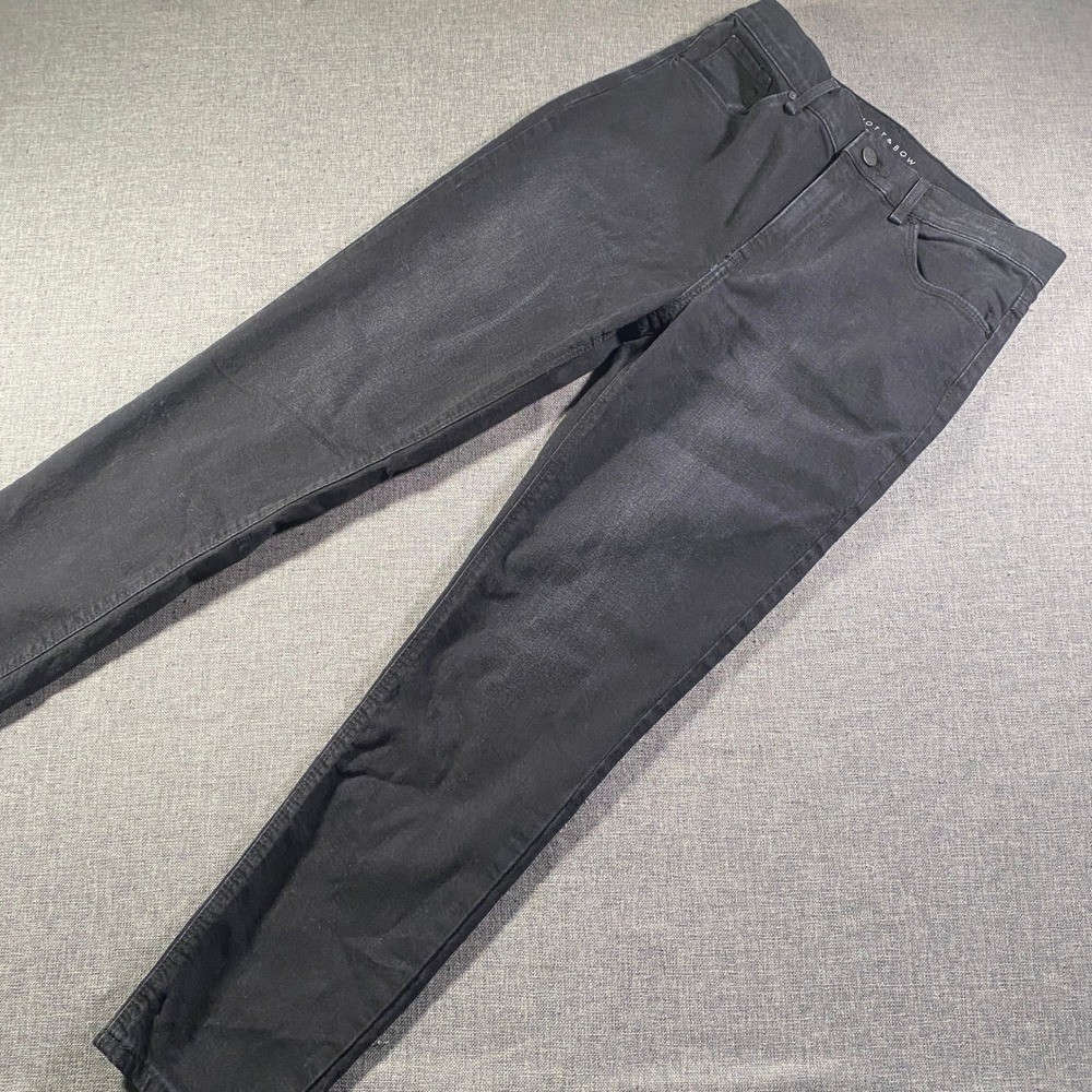Mott Bow‎ Mom Jeans Black W29 L28 Straight Leg Denim Pants Mens
